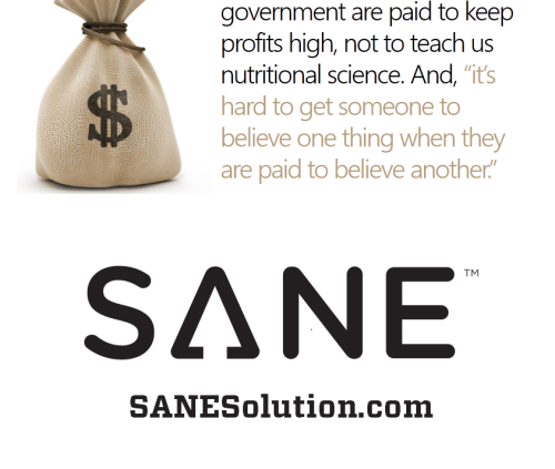Starvation Is NOT Healthy. Stop counting calories & go #SANE w/me at http://SANESolution.com