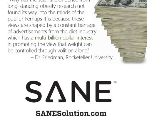 Starvation Is NOT Healthy. Stop counting calories & go #SANE w/me at http://SANESolution.com