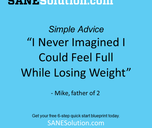 Starvation Is NOT Healthy. Stop counting calories & go #SANE w/me at http://SANESolution.com