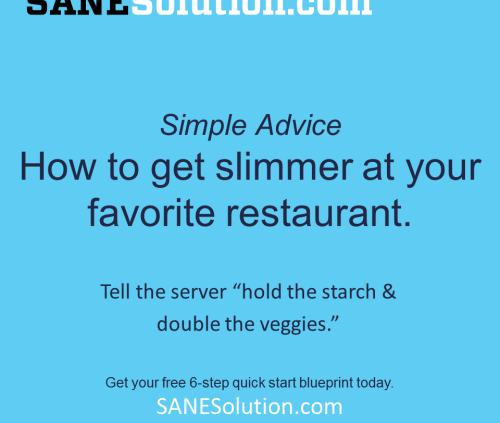 Starvation Is NOT Healthy. Stop counting calories & go #SANE w/me at http://SANESolution.com