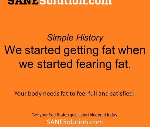 Starvation Is NOT Healthy. Stop counting calories & go #SANE w/me at http://SANESolution.com
