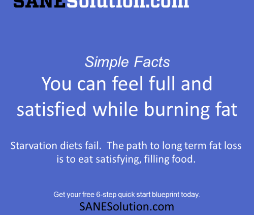 Starvation Is NOT Healthy. Stop counting calories & go #SANE w/me at http://SANESolution.com