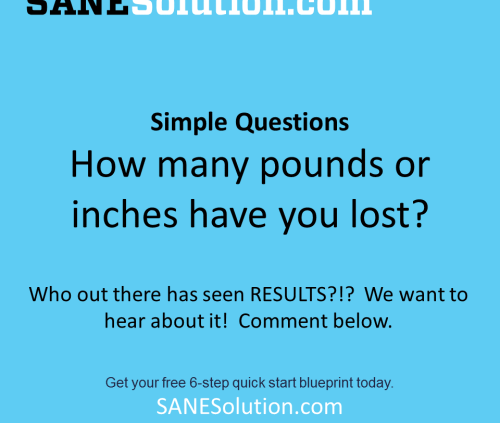 Starvation Is NOT Healthy. Stop counting calories & go #SANE w/me at http://SANESolution.com