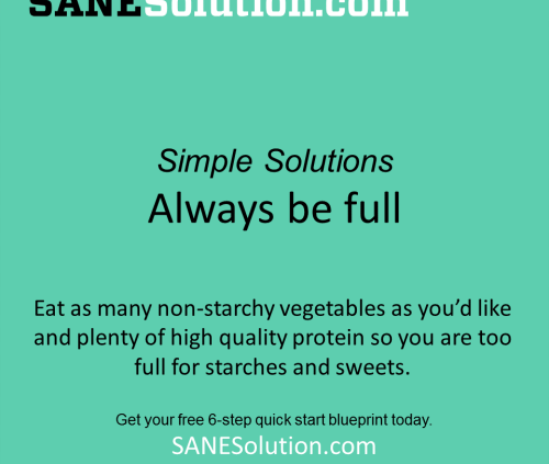 Starvation Is NOT Healthy. Stop counting calories & go #SANE w/me at http://SANESolution.com