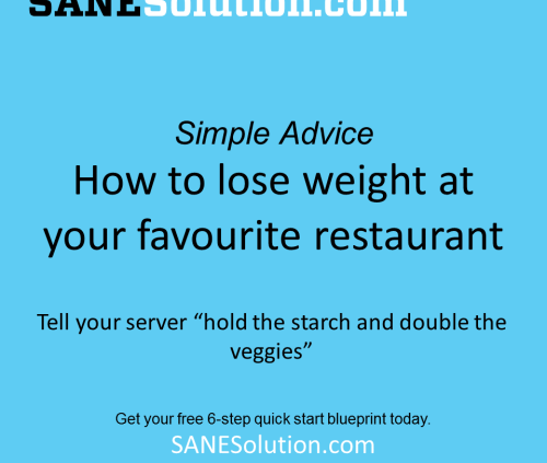 Starvation Is NOT Healthy. Stop counting calories & go #SANE w/me at http://SANESolution.com