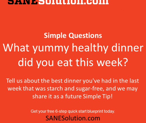 Starvation Is NOT Healthy. Stop counting calories & go #SANE w/me at http://SANESolution.com