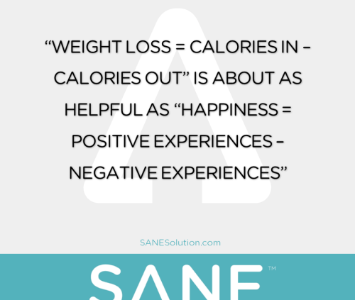 Starvation Is NOT Healthy. Stop counting calories & go #SANE w/me at http://SANESolution.com