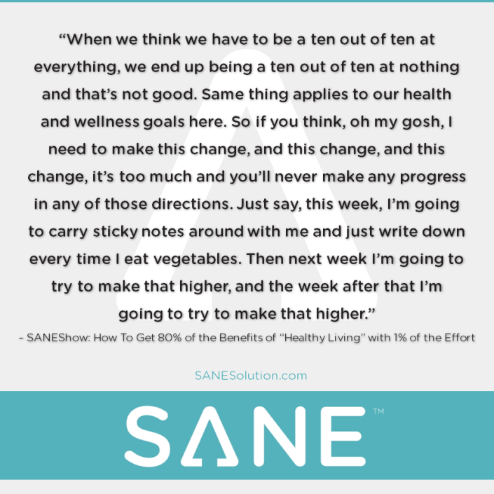 Starvation Is NOT Healthy. Stop counting calories & go #SANE with me at http://SANESolution.com