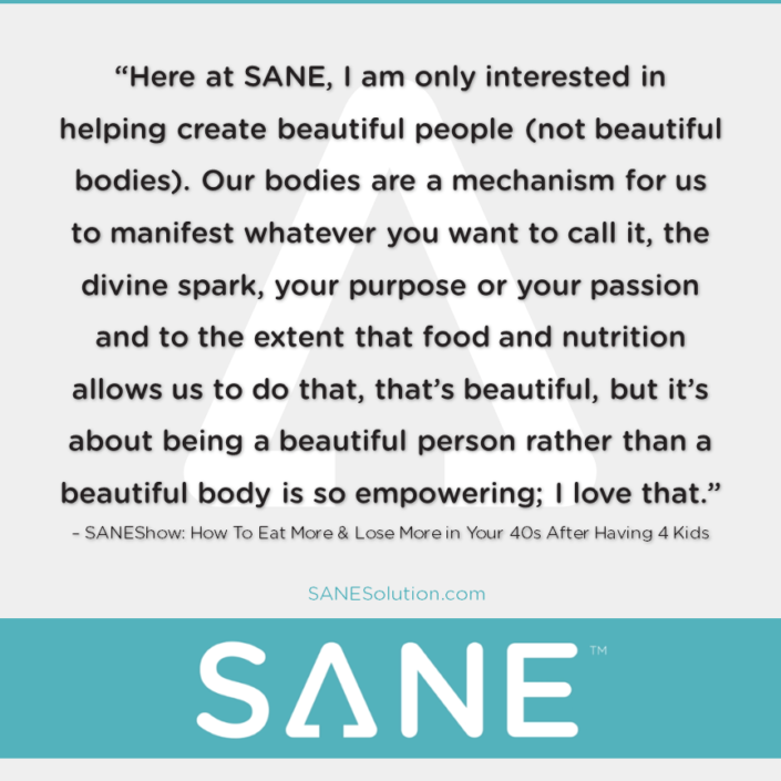 Starvation Is NOT Healthy. Stop counting calories & go #SANE w/me at http://SANESolution.com