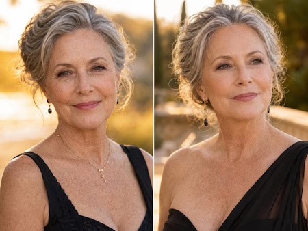 A Wrinkle Repair customer's skin before and after use